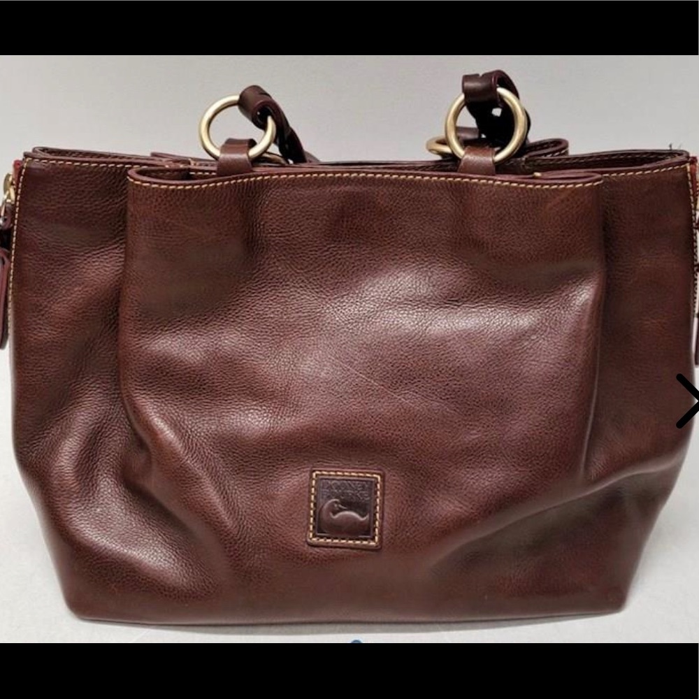 Dooney & Bourke Florentine Leather Large Zip Barlow Satchel